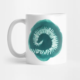 Fern spiral (turquoise) Mug